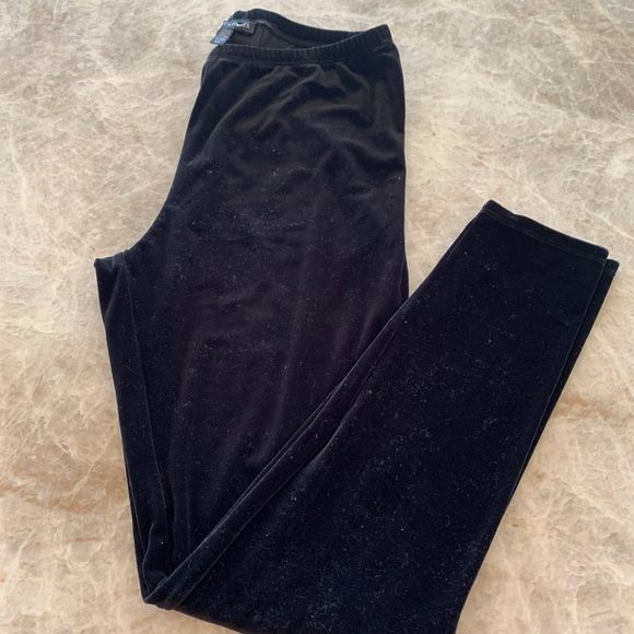 Eileen Fisher • Stretch Velvet Knit Leggings - Picture 2 of 5